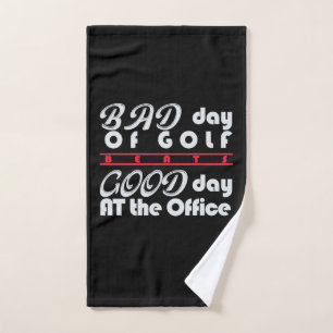 Bad Day Of Golfer Hand Towel
