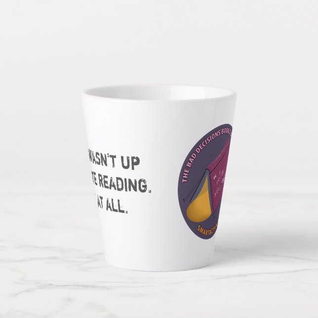 Bad Decisions Book Club Extra Large Coffee Mug (Front)