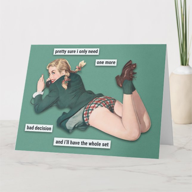 Bad Decisions Card (Front)