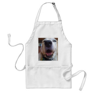 Bad Dog Carl--Let's cook baby!!!! Adult Apron