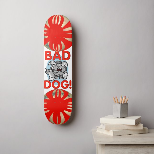 Bad Dog Skateboard Deck (Wall Art)