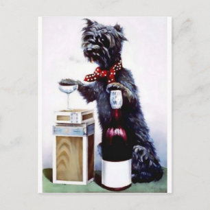 Bad Dog Vintage poster Postcard