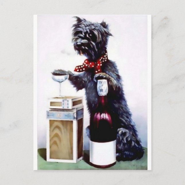 Bad Dog Vintage poster Postcard (Front)