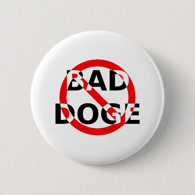 BAD DOGE  BUTTON (Front)