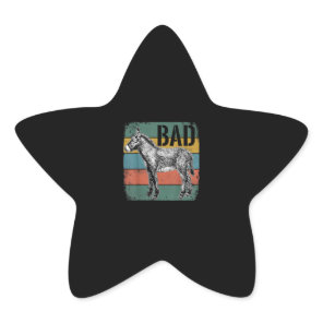 Bad Donkey Meme | Cute Donkey Lover Gifts Star Sticker