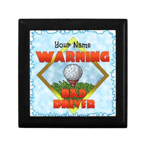 Bad Driver Golf  custom name Gift Box