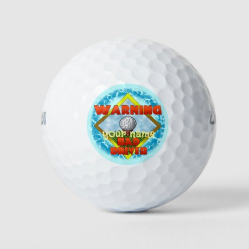 Bad Driver Golf  Golf Balls