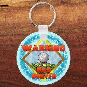 Bad Driver Golf  Keychain