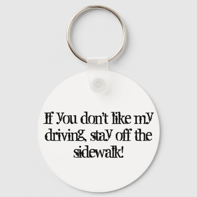 Bad Driver Keychain (Front)