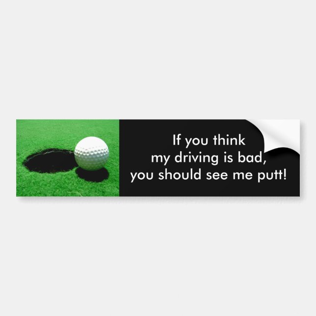 Bad Driving Bumper Sticker (Front)