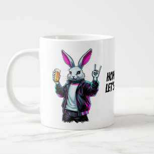 Bad Easter Bunny! Hoppy Easter, Let’s Have Fun! Giant Coffee Mug