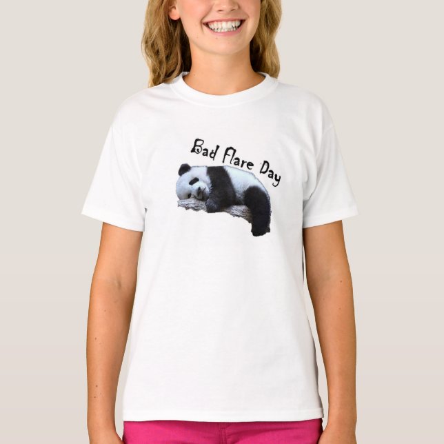 Bad Flare Day Panda girls T-Shirt (Front)