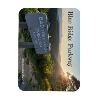 Bad Fork Valley Overlook at Sunset Magnet