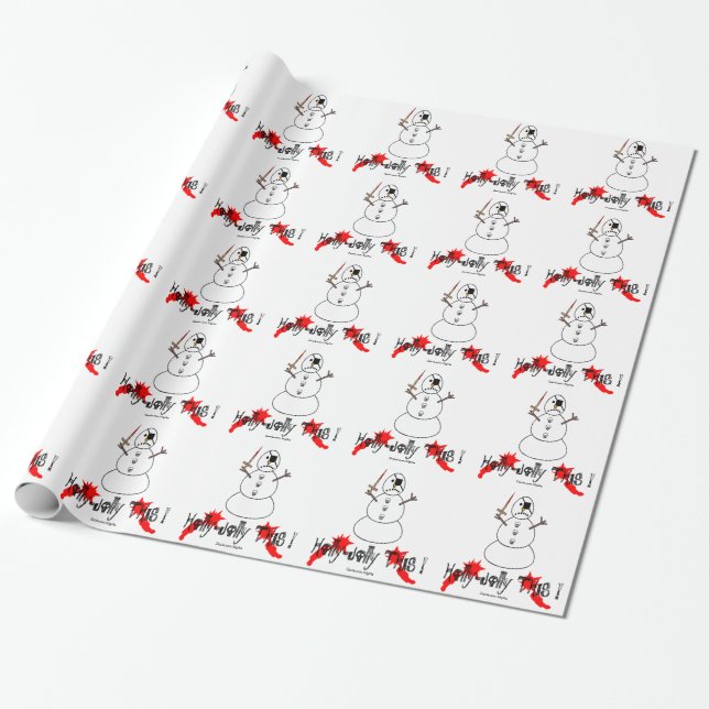 Bad Frosty Wrapping Paper (Unrolled)