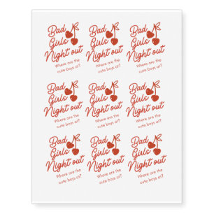 Bad Girls Night out Temporary Tattoos