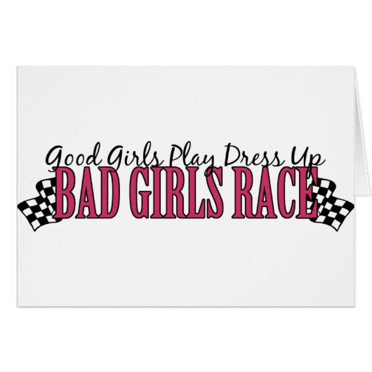Bad Girls Race Cards (Front Horizontal)