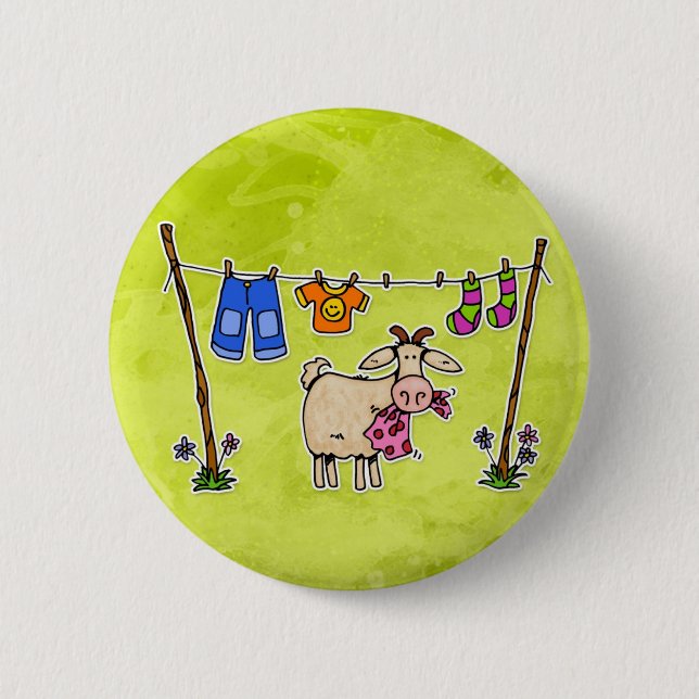 bad goat button (Front)