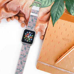 Grey apple watch with pink online band