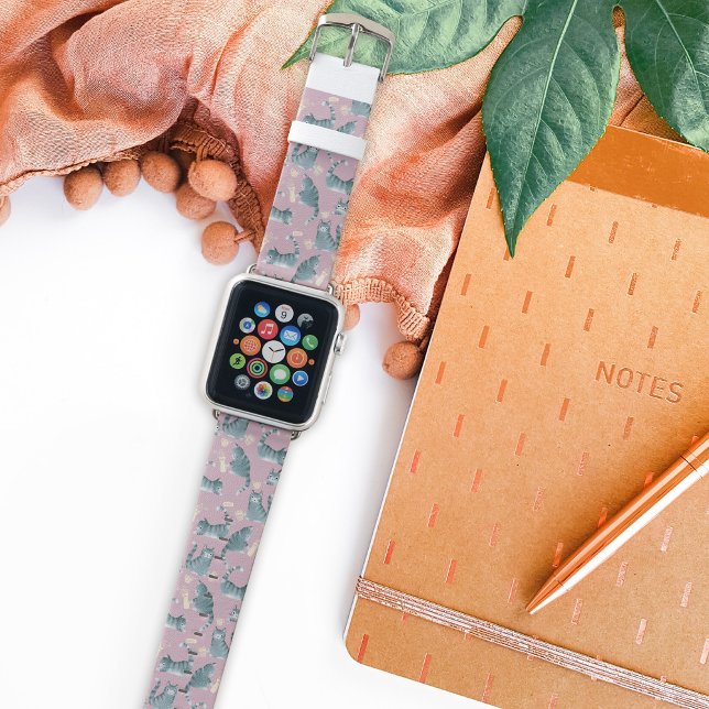 Bad Grey Tabby Cats Knocking Stuff Over  Apple Watch Band (Bad Cats Knocking things over Apple Watch band)