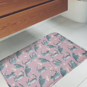 Cats Bathroom Rug, Bathroom Mat Cat, Cat Floor Mats