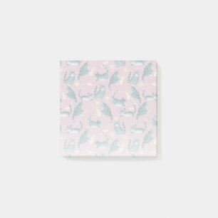 Bad Grey Tabby Cats Knocking Stuff Over Pattern Post-it Notes