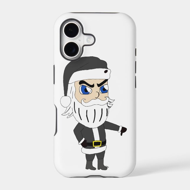 bad guy santa claus  iphone case (Back)