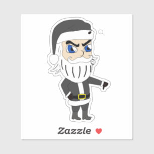 bad guy santa claus    sticker