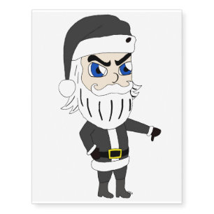 bad guy santa claus temporary tattoos
