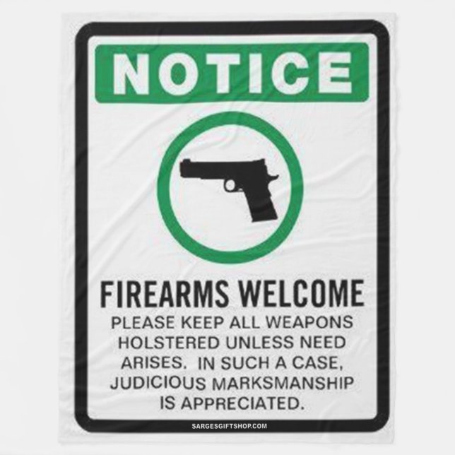 BAD GUY TERRORIZING Fleece Blanket (Front)