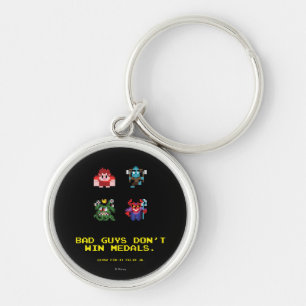 Bad Guys Don't Win Medals Keychain