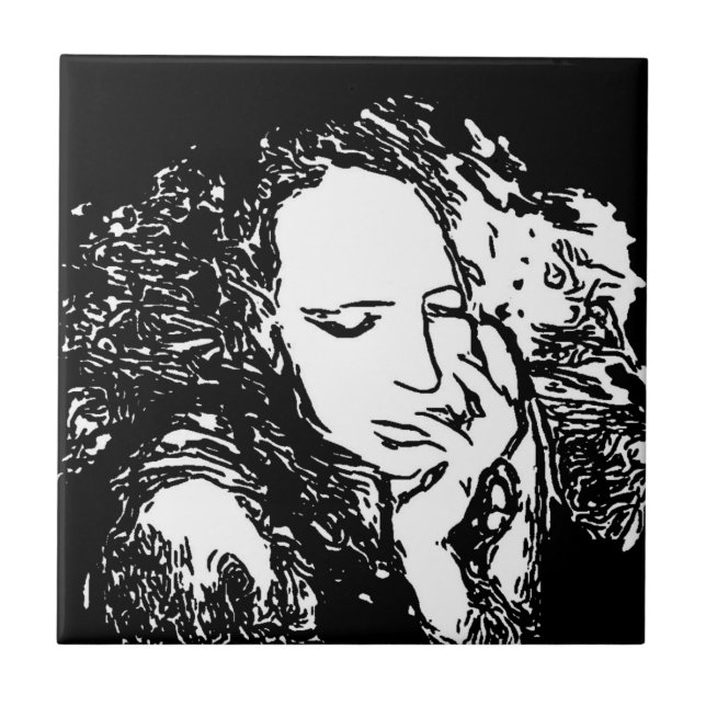 Bad Habit Ceramic Tile (Front)