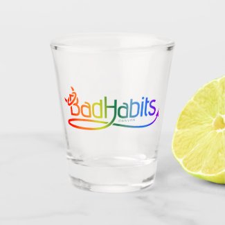 Bad Habits Denver Rainbow ShotGlass Shot Glass