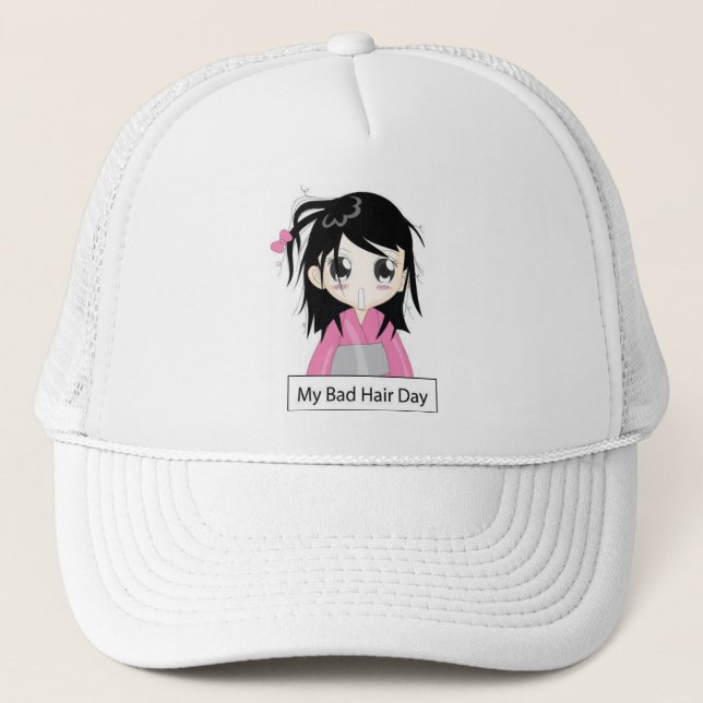 bad hair Aya Trucker Hat (Front)