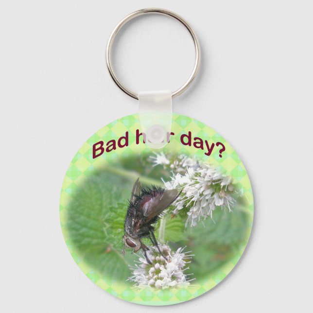 Bad Hair Day Fly Coordinating Items Keychain (Front)