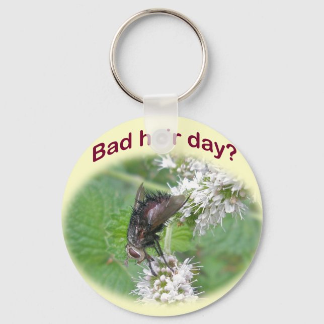 Bad Hair Day Fly Coordinating Items Keychain (Front)