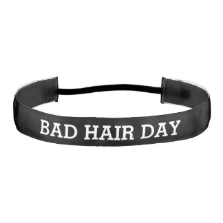 Bad Hair Day Funny Athletic Headband
