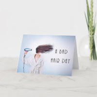 Bad Hair Day Happy Birthday Funny Hairdresser