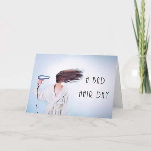 Bad Hair Day Happy Birthday Funny Hairdresser Card