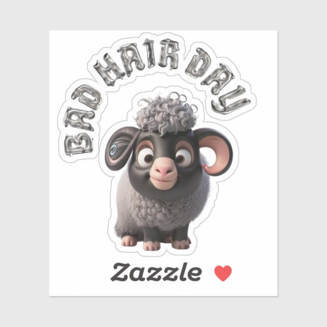 Bad Hair Day Sticker (Sheet)
