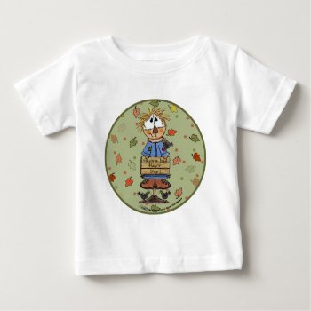 Bad Hay'r Day Scarecrow Baby T-shirt by creationhrt at Zazzle