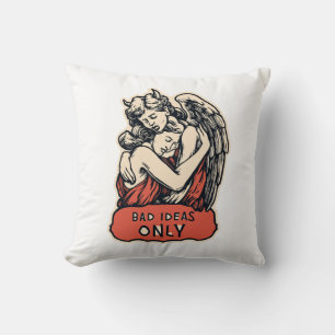 Bad Ideas Only - Vintage Gothic Throw Pillow