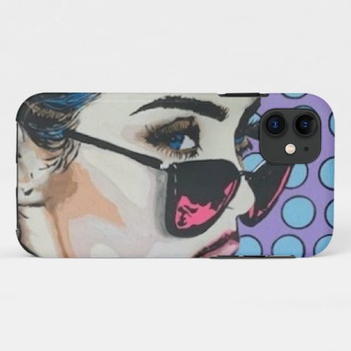 Bad Influence Painting on a  iPhone 11 Case