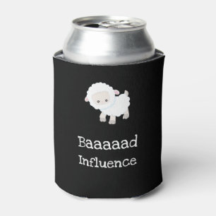 Bad Influence Personalized Cute Lamb Sheep Can Cooler