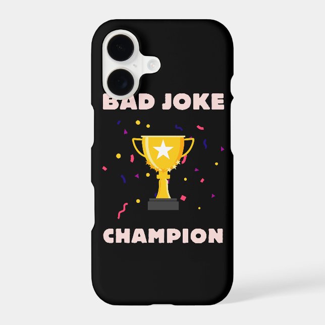 Bad Joke Champion Iphone Case (Back)