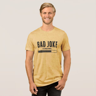 Bad Joke Loading - Cool Retro T-Shirt Tri-Blend Shirt