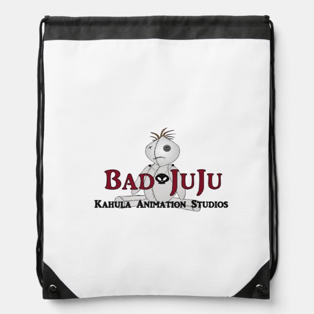 Bad JuJu Drawstring Backpack (Front)