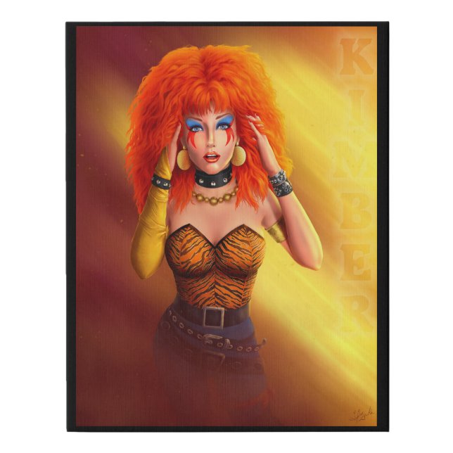 Bad Kimber Faux Canvas Print (Front)