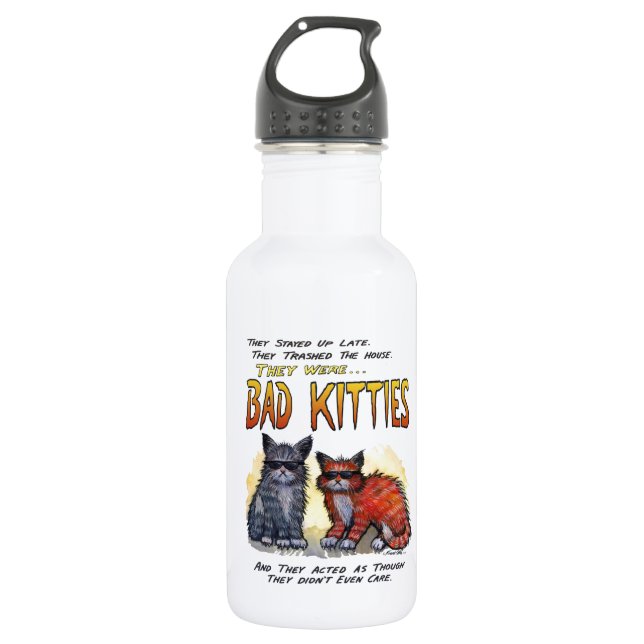 Bad Kitties Water Bottle (Front)