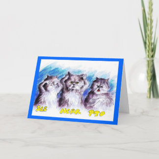 Bad Kitty Greeting Card
