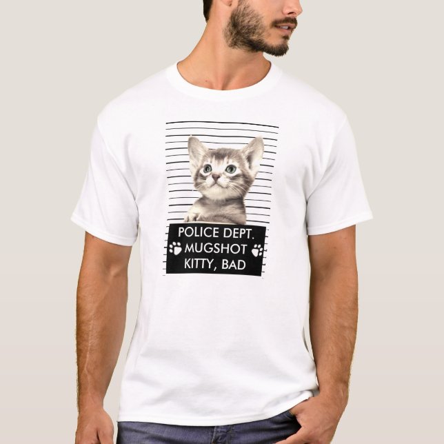 BAD KITTY MUGSHOT T-SHIRT (Front)